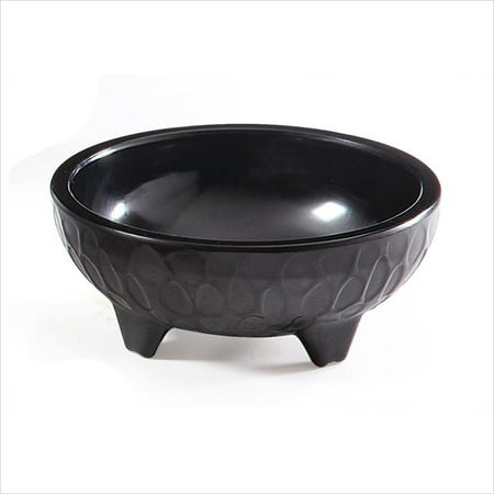 - Viva Mexico 4 oz. 4 inch Molcajete Bowl 1.5 inch Deep Black Melamine/Case of 12