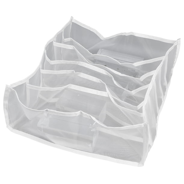Caja de almacenamiento de ropa interior plegable y transpirable con múltiples celdas - Organizador de cajones para sujetadores y calcetines