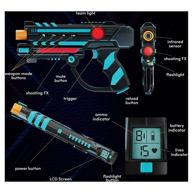 Rechargeable Laser Tag Set 2.0 — Squad Hero