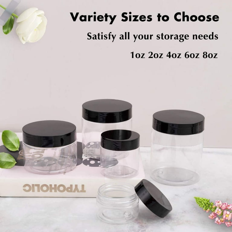 8 oz plastic container with lid bundle of 6 units – World Scents