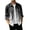 22#White, variant on Men's Corduroy Streetwear Color Block Button Down Shirt, Geometric Print Long Sleeve Lapel Casual Top, Loose Fit Fall Daily Clothes with Chest Pocket Black 3XL