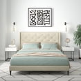 thumbnail image 6 of Glenwillow Home Huppe Upholstered Bed in Beige, Cal. King, 6 of 6