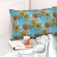 thumbnail image 4 of Pofeuu Sunflowers Print Polyester Microfiber Plush Pillowcases, Super Soft and Cozy Pillow Case Covers with Envelop Closure（Pillow core not included）-16"x24", 4 of 6