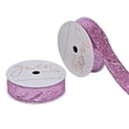thumbnail image 2 of Gwen Studios 7/8" Glitter Metallic Light Pink Ribbon, 3 yards, 2 of 5