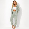 thumbnail image 1 of Conjunto pants deportivo para mujer de algodón Verde GAON, 1 of 6