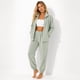 thumbnail image 1 of Conjunto pants deportivo para mujer de algodón Verde GAON, 1 of 6