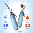 thumbnail image 2 of 29oz Insulated Water Bottle with Tea Infuser, Stainless Steel Travel Mug, Ice Frozen Print, 2 of 6