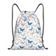 thumbnail image 1 of Fotbe Butterfly Bolsa Mochila con Cordón Estampada, Bolsa de Gimnasio Deportiva, Bolsa Cinch, Bolsa con Cordón para Hombres y Mujeres-Small, 1 of 6