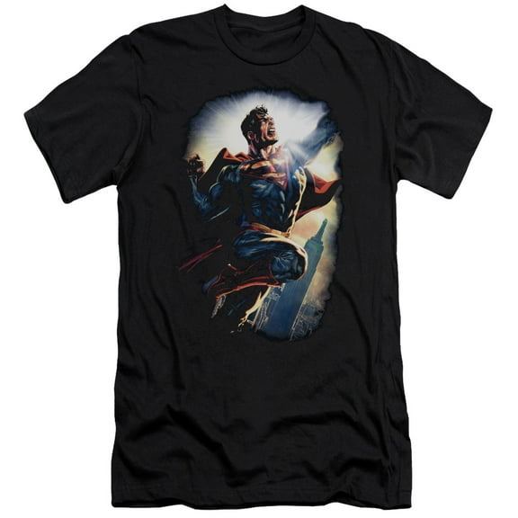 Superman Ck Superstar Adult 30/1 T-Shirt Black