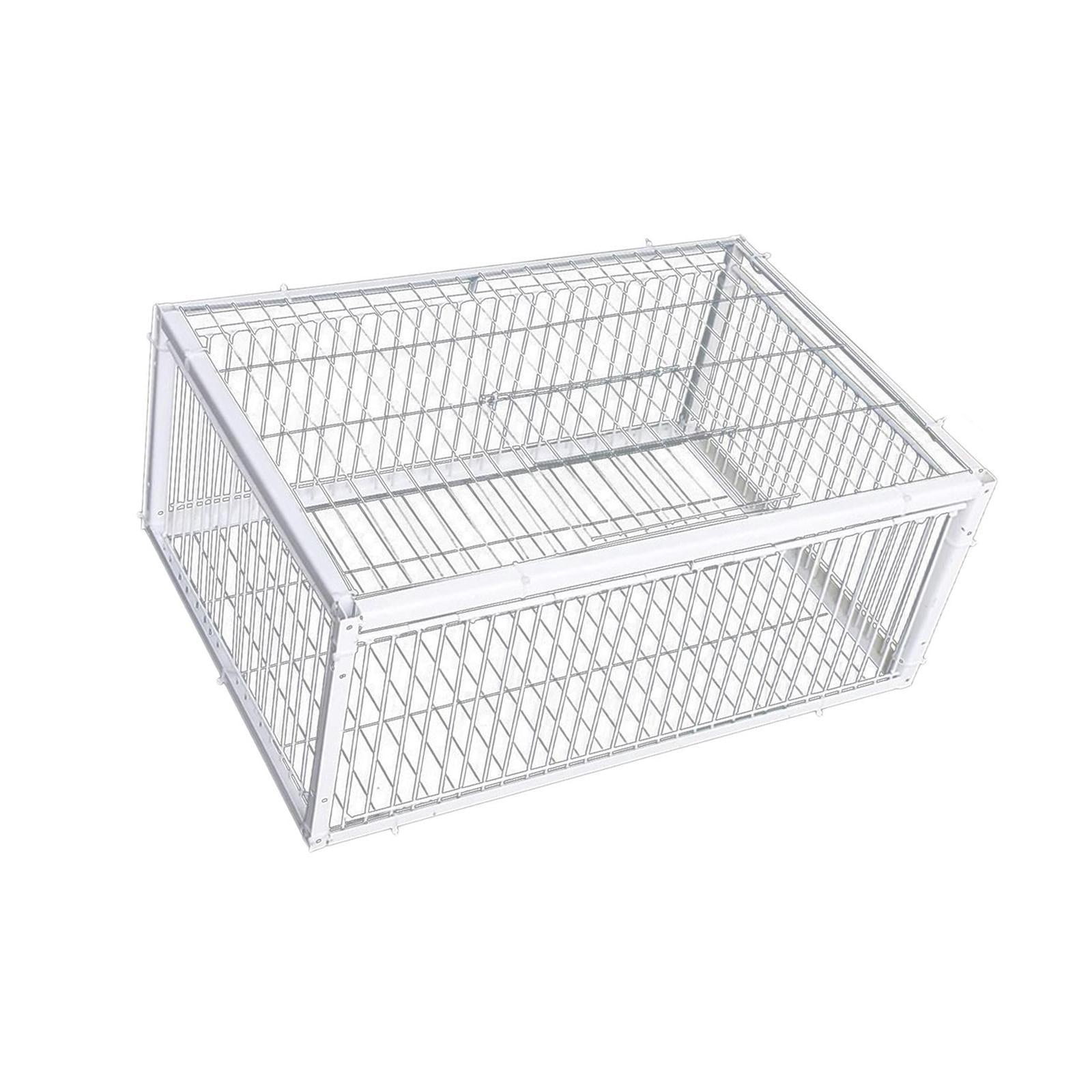 TOOYFUL Bird Cage, Animal Cage, Metal Wire Cage, Pigeon Stable, Automatic Pigeon Collection for Garages, Meat, Pigeons, Farms, Orchards, Chickens , 4 Entry