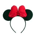 thumbnail image 1 of Diadema con orejas de Mickey Mouse de Disney, aro para el pelo para parque de atracciones, escamas de pescado, malla de lentejuelas, sombreros de fiesta, juguete para niña, cumpleaños, 1 of 5