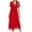 summer dress for women-Red, variant on ZVAVZ Wedding Guest Dresses for Women Women's Fashion Slim Fit V-Neck Embroidered Bright Screen Medium Length Dress