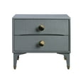 thumbnail image 2 of TOV Furniture Divine Grey Nightstand with Brass Accents, 2 of 9