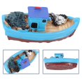 thumbnail image 3 of Miniature Mini Boat Model Fishing Ship Toy DIY Craft Home Tabletop Decoration, 3 of 6
