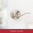 thumbnail image 4 of Kwikset Handle Only without Deadbolt with Tustin Door Handle, Satin Nickel, 4 of 8