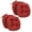 Cardinal Red, variant on 16-inch Solid Micro Suede Round Tufted Chair Cushions (Set of 4) - Cardinal Red