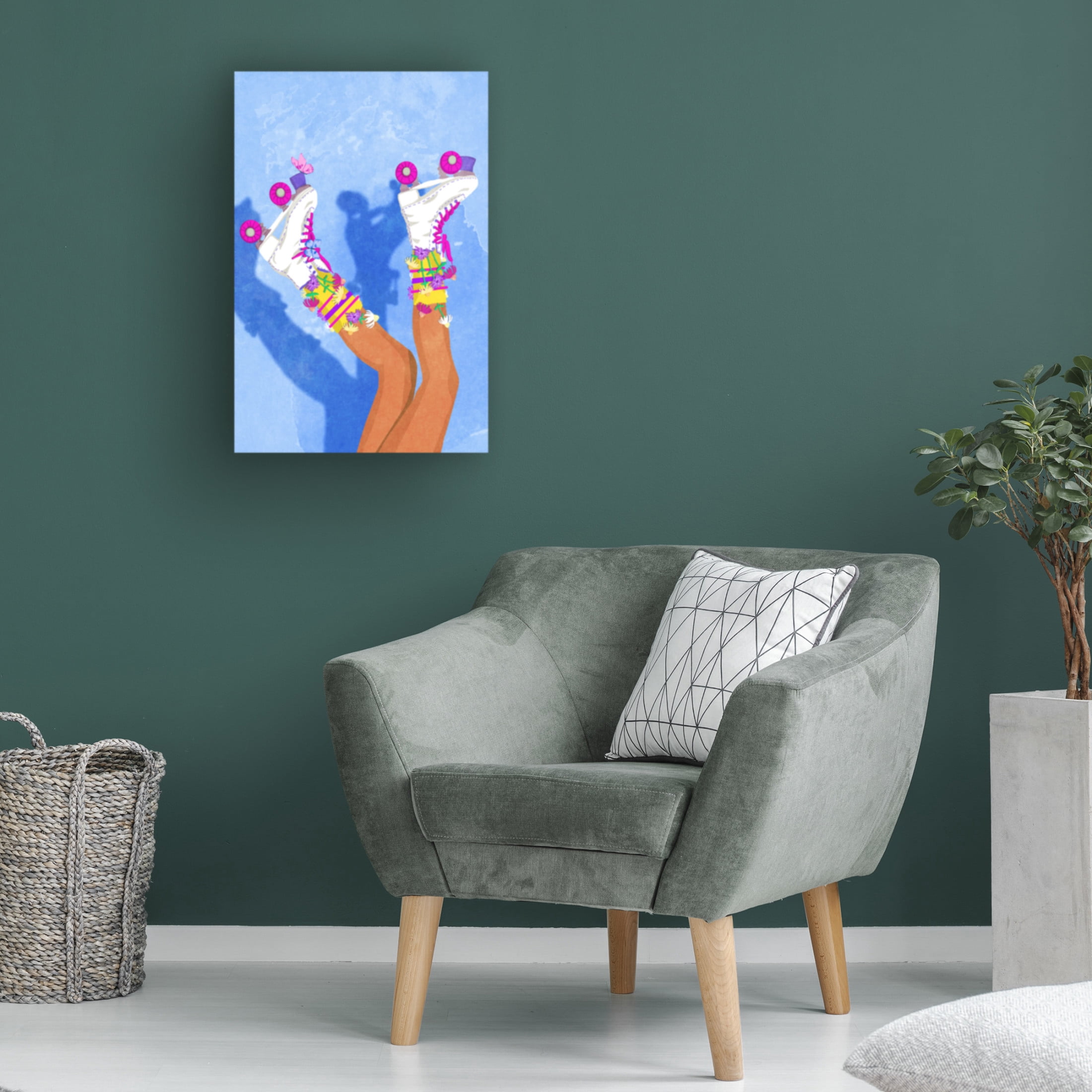 Trademark Fine Art Raissa Oltmanns Skate like a Girl Canvas Wall Art