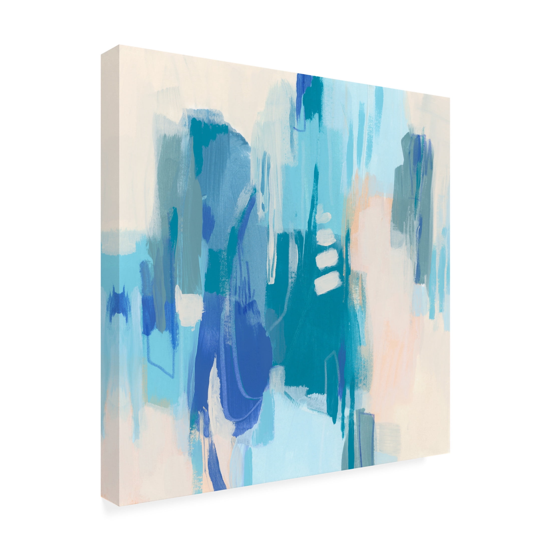 Trademark Fine Art June Erica Vess Azure Margin II Canvas Wall Art