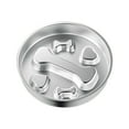 thumbnail image 2 of Stainless Steel Slow Feeder Pet Bowl | Large Capacity 23x23cm | Thickened Durable Non-Slip Chew-Resistant Food Water Dish | Silvery | For Dogs & Cats | Easy Clean | 1 Pack, 2 of 7