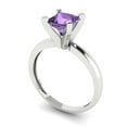 thumbnail image 2 of Clara Pucci 14K White Gold 1ct Alexandrite Solitaire Ring for Women, 2 of 8