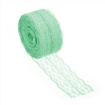 Uxcell 1.8" Wide 25 Yards Lace Trim Ribbon Sewing Craft Roll Wrapping Dress DIY Decoration Light Green