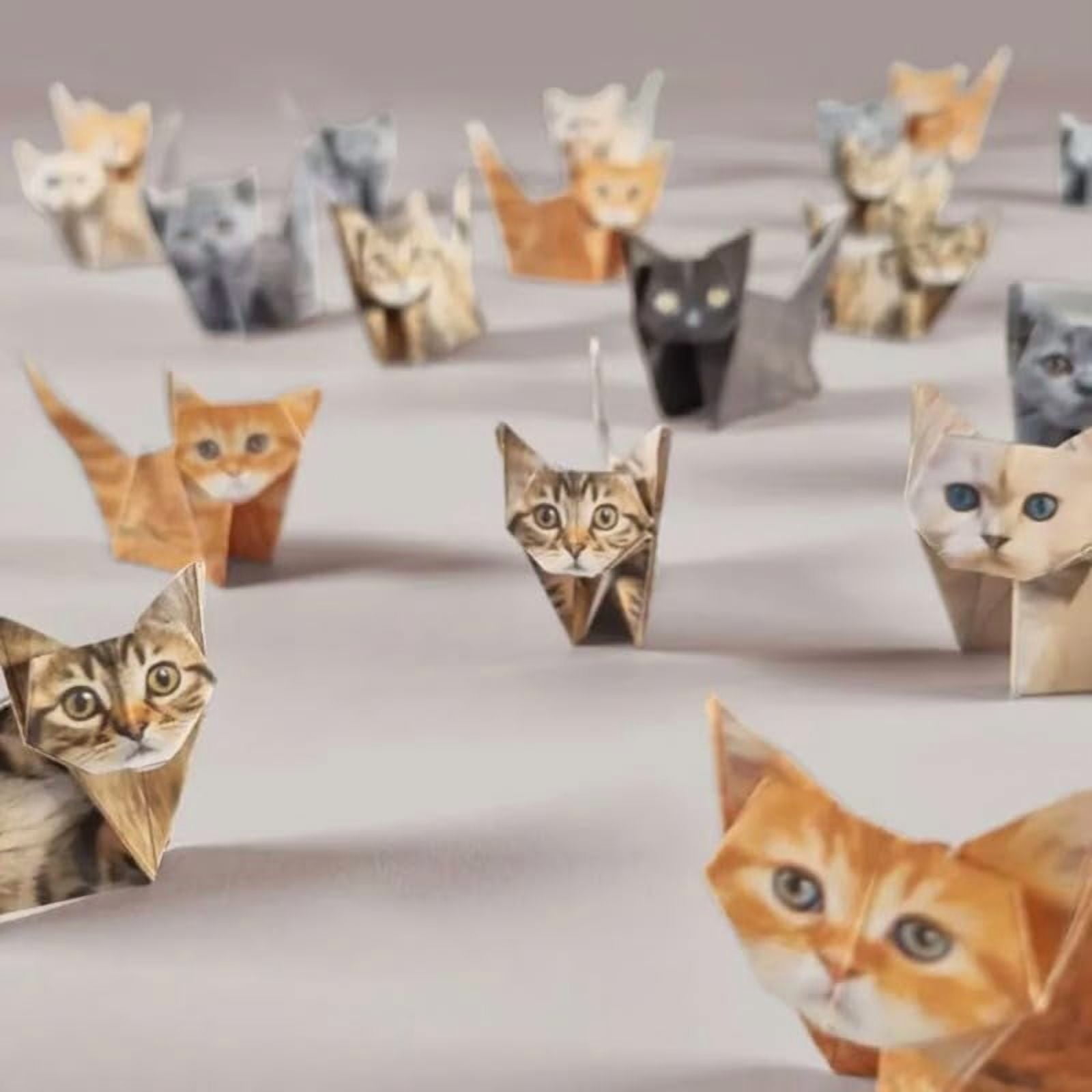 Cute DIY Dinos Origami Kit - 35 Sheets High-Quality Craft Paper for 3D Dinosaur Figures, Fun Animal Paper Craft, Desk Decor & Perfect Gift for Dinosaur Lovers (Adults & Kids)