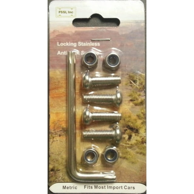 License Plate Anti-Theft Locking Fastener Cap Covers, Import Models