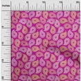 thumbnail image 2 of oneOone Silk Tabby Fuschia Pink Fabric Paisleys Diy Clothing Quilting Fabric Print Fabric By Yard 42 Inch Wide, 2 of 6