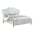 thumbnail image 2 of Landmark Traditional Button-Tufted King 4PC Bedroom Set Made With Wood in Silver, 2 of 16
