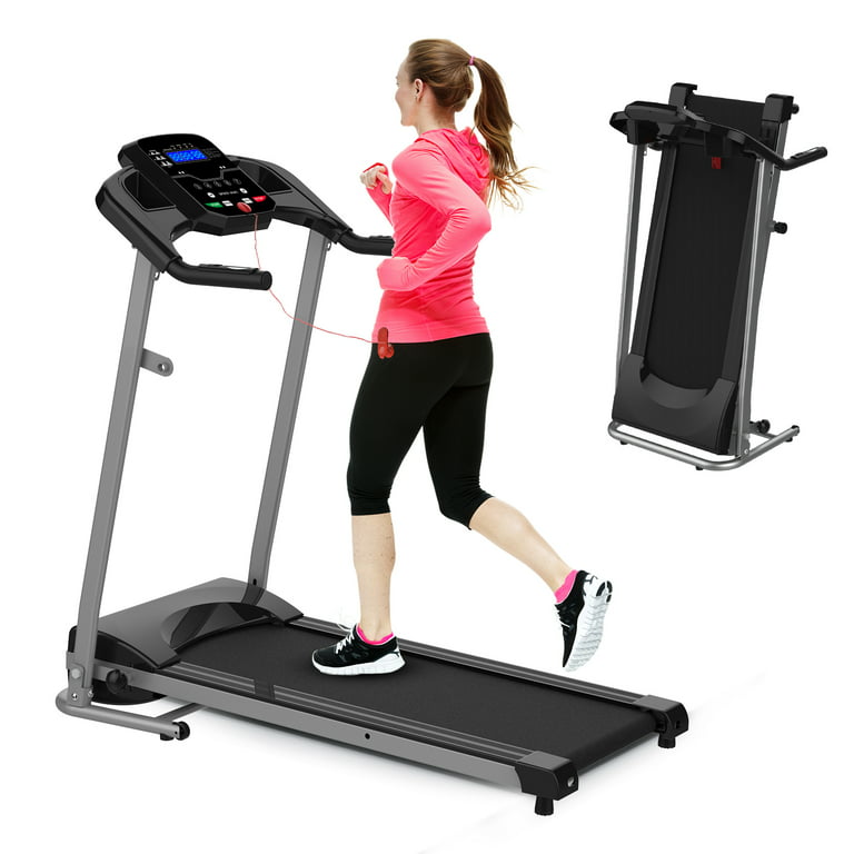 FYC 1.5HP Foldable Portable Treadmill for Home, Electric Motorized Running  Machine with Heart Rate Sensor for Gym Home Fitness Workout Jogging Walking