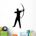 thumbnail image 1 of Archery Silhouette Wall Decal by Wallmonkeys Peel and Stick Graphic (48 in H x 26 in W) WM81933, 1 of 4