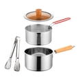 thumbnail image 1 of Stainless Steel Oil Strainer Pot With Fry Deep Fryer Pot With Ba Sket And Lid Large Capacity Oil Filter Pot Stove Top Fryer With Ba Sket For Cooking Chicken W Ing S Seafood Fries Rice Cooker Rice, 1 of 4