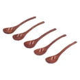 thumbnail image 6 of Small Wooden Spoons, Wooden Spoons Natural Nanmu 5 Pieces 20.5cm Spoon With Long Handle For Stirring For Mixing For Cooking, 6 of 8