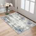 thumbnail image 2 of KUETH 2x3 Area Rugs for Abstract Gray & Blue Throw Rug – Machine Washable Entryway Carpet with Non-Slip Gripper, Distressed Vintage Style Accent Mat for Bedroom Living Room, Aesthetic Indoor Doormat, 2 of 9