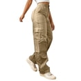 thumbnail image 6 of Landzoo One Stretch Casual Cargo Pants With Zipper Pockets For Outdoor Hiking And Daily Comfort Soft Beautiful Women's Casual Pants, 6 of 6