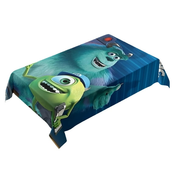 Monsters, Inc Themed Square Tablecloth 54 * 72 Inches Durable Stylish