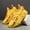 Yellow, variant on Men's Fashion Breathable Casual Sports Shoes with Elastic Sole, Outdoor Running Lightweight Walking Trainers - Random Letter Webbing