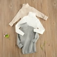 thumbnail image 2 of Xingqing Pull pour Tout-Petits Filles Manches Longues Tricot Col Roulé Pull Enfants Pulls Automne Hiver Haut Tricoté, 2 of 8
