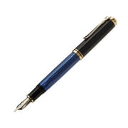 Pelikan Souveran M800 Fountain Pen, Black/Blue, Medium (995951)