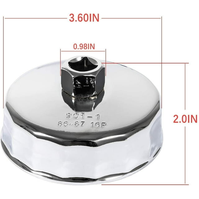 Oil Filter Wrench Cap Tool for BMW 86mm Cartridge Style Oil Filter