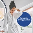 thumbnail image 6 of Linteum Textile 20x40 Inch, 100% Cotton Premium Hair Towels, Luxury Grey (12 Pack), 6 of 7
