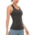 thumbnail image 5 of Attraco Women Workout Tank Top Mesh Criss Cross Open Back Athletic Yoga Shirt, 5 of 6