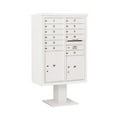 thumbnail image 6 of Salsbury Industries Pedestal Mounted 11 Units 14 Door Front Load 4C Horizontal Cluster Box Unit with 2 Parcel Lockers, 6 of 6