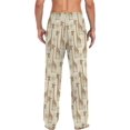 thumbnail image 2 of FREEAMG Cute Giraffe Pajama Pants for Men, Men's Separate Bottoms, Comfortable Lounge Pants for Men（853）, 2 of 7
