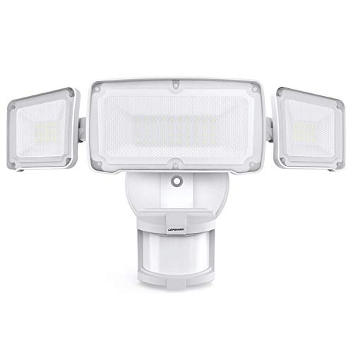 Lepower 35w Led Security Lights Motion Sensor Light Outdoor 3500lm 5500k Ip65 Waterproof 3 Head Detected Flood For Garage Yard Entryways Not Solar P Com Lepower 35w Led Security Lights Motion, Led Outdoor Security Flood Light With Motion Sensor