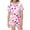 Z71-Light Pink, variant on YUEHUA Valentine's Day Unisex Kids Boys and Girls Pajama Sets Summer Short Sleeve With Shorts Sleepwear Satin Button Down Loungewear, Size 2-3 Years
