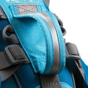 Kurgo Baxter Dog Backpack Harness, Coastal Blue | Integrated Harness & 2-Sided Saddlebag Holds 3.5L, 8 Adjustment Points, Reflective Trim, Padded Handle, for Dogs 30-85 Lb