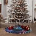 thumbnail image 4 of Bingfone Christmas Tree Skirt Mat Christmas Decoration Interior 48" -Modern Colorful Eyes, 4 of 6