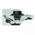 thumbnail image 1 of Pug Cutting Board, Celebration Dog with Champagne Bottle While Toasting Happy Moments Photographs, Tempered Glass Cutting and Serving Board, Wine Bottle Shape, Black White Emerald, by Ambesonne, 1 of 1