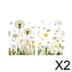 thumbnail image 1 of Calcomanías florales para ventanas,Flores de jardín Adhesivos para ventanas Calcomanías para ventanas de vidrio,Pegatinas para ventanas y puertas decorativas removibles,Calcomanías de, 1 of 8